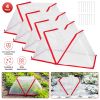 4-Pack Garden Row Accelerator Plant Covers – PVC Mesh Net Cages for Frost and Pest Protection, 31.50 × 13.78 × 13.39 in