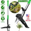 38.97 in Aluminum Stand-Up Weed Puller – 4-Claw Manual Root Remover for Lawn, Yard, and Garden