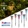 6-Pack Solar Garden Pathway Lights – IP44 Water-Resistant Landscape Lights for Yard, Driveway, and Walkway