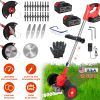 3-in-1 Cordless Grass Wacker – Battery Powered Trimmer with Wheels, Adjustable Head, and Extendable Shaft