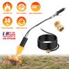 180,000 BTU Propane Weed Torch – Heavy Duty Flame Weeder with 10 ft Hose, Piezo Ignition, and Adjustable Flame