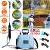 5 L / 1.3 Gallon Electric Plant Sprayer – Telescopic Rechargeable Garden Sprayer with 3 Spray Spouts and Shoulder Strap