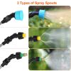 5 L / 1.3 Gallon Electric Plant Sprayer – Telescopic Rechargeable Garden Sprayer with 3 Spray Spouts and Shoulder Strap