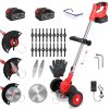 3-in-1 Cordless Grass Wacker – Battery Powered Trimmer with Wheels, Adjustable Head, and Extendable Shaft