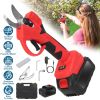 21V Cordless Electric Pruning Shears – 1.57 in Cutting Diameter with 2 Rechargeable Batteries and Replacement Blades