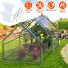Portable Mini Greenhouse with Roll-Up Zipper Doors – Waterproof, UV-Resistant PVC Cover, 70.86 × 33.46 × 37.4 in