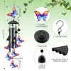 Butterfly Wind Chimes for Outside – Metal Wind Chimes with Aluminum Tubes and Deep, Soothing Sound for Garden, Yard, Patio, or Home Décor