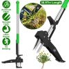 38.97 in Aluminum Stand-Up Weed Puller – 4-Claw Manual Root Remover for Lawn, Yard, and Garden