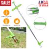 Stand-Up Weed Puller Twister – 3-Claw Aluminum Root Removal Tool with Foot Pedal, 38.98 in Handle