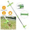 Stand-Up Weed Puller Twister – 3-Claw Aluminum Root Removal Tool with Foot Pedal, 38.98 in Handle