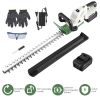 20 in Cordless Hedge Trimmer – 21V Electric Bush and Shrub Trimmer with Dual-Action Blade, Safety Lock, and Adjustable Handle