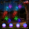 2-Pack Solar Moon and Star Wind Chimes – 7-Color Changing, IPX4 Waterproof LED Wind Chimes for Outdoor Garden and Yard Décor