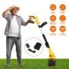 Cordless Electric Garden Tiller Cultivator – 20V Rechargeable, 3.93 in Width, 6.69 in Depth, up to 250 RPM