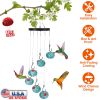 Wind Chimes Hummingbird Feeder – Ant- and Bee-Resistant Hanging Hummingbird Feeder for Garden, Patio, Yard, and Balcony