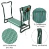 Foldable Garden Kneeler Seat with Cushion and Tool Pouch – Portable Gardener Bench and Stool