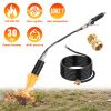 180,000 BTU Propane Weed Torch – Heavy Duty Flame Weeder with 10 ft Hose, Piezo Ignition, and Adjustable Flame