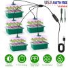 5-Pack Seed Starter Trays with Grow Lights and Humidity Domes – 60-Cell Germination Kit with 5-Level Brightness and 4 Timers