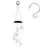 2-Pack Solar Moon and Star Wind Chimes – 7-Color Changing, IPX4 Waterproof LED Wind Chimes for Outdoor Garden and Yard Décor