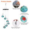 Wind Chimes Hummingbird Feeder – Ant- and Bee-Resistant Hanging Hummingbird Feeder for Garden, Patio, Yard, and Balcony