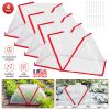 4-Pack Garden Row Accelerator Plant Covers – PVC Mesh Net Cages for Frost and Pest Protection, 31.50 × 13.78 × 13.39 in