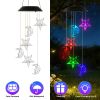 2-Pack Solar Moon and Star Wind Chimes – 7-Color Changing, IPX4 Waterproof LED Wind Chimes for Outdoor Garden and Yard Décor