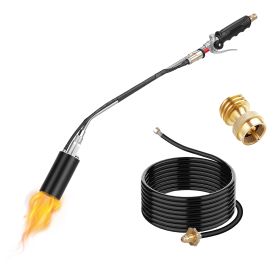 180,000 BTU Propane Weed Torch – Heavy Duty Flame Weeder with 10 ft Hose, Piezo Ignition, and Adjustable Flame