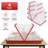 4-Pack Garden Row Accelerator Plant Covers – PVC Mesh Net Cages for Frost and Pest Protection, 31.50 × 13.78 × 13.39 in