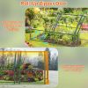 Portable Mini Greenhouse with Roll-Up Zipper Doors – Waterproof, UV-Resistant PVC Cover, 70.86 × 33.46 × 37.4 in
