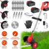 3-in-1 Cordless Grass Wacker – Battery Powered Trimmer with Wheels, Adjustable Head, and Extendable Shaft