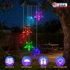 2-Pack Solar Moon and Star Wind Chimes – 7-Color Changing, IPX4 Waterproof LED Wind Chimes for Outdoor Garden and Yard Décor