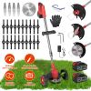 3-in-1 Cordless Grass Wacker – Battery Powered Trimmer with Wheels, Adjustable Head, and Extendable Shaft