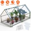 Portable Mini Greenhouse with Roll-Up Zipper Doors – Waterproof, UV-Resistant PVC Cover, 70.86 × 33.46 × 37.4 in
