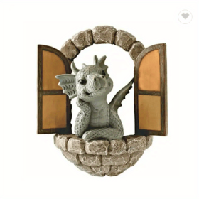 Resin Dragon Sculpture – Window Front & Wall Hanging Garden Statue