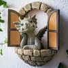 Resin Dragon Sculpture – Window Front & Wall Hanging Garden Statue