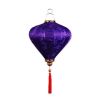 14" Purple Diamond Cloth Lantern – Hanging Party Accent
