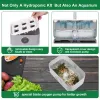 6-Pod Smart Hydroponic Herb Garden with Mini Aquarium Base