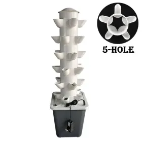 Mini Vertical Hydroponic Herb Garden – 6 Tiers, 30 Sites