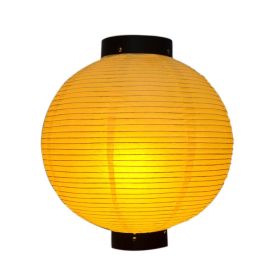 12" Beige Japanese-Style Paper Lantern
