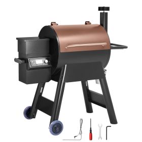 Wood Pellet Grill Smoker – 8‑in‑1 Electric Pellet BBQ, 575 sq. in Cooking Area