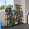 Heavy‑Duty Garden Tool Organizer Tower Rack with Hooks – 3‑Tier