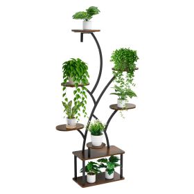 Indoor Plant Stand with Grow Lights – 62 in Tall, 8‑Tier Lighted Metal Shelf
