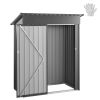 5 x 3 ft Metal Garden Shed with Lockable Door & Vents