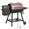 Wood Pellet Grill Smoker – 8‑in‑1 Electric Pellet BBQ, 456 sq. in Cooking Area