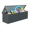 260‑Gallon Metal Outdoor Deck Box – Lockable, Extra‑Large Patio Storage