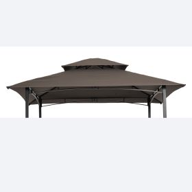 Replacement Double-Tier Canopy Roof for 8 x 5 Ft Grill Gazebo