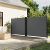 Retractable Side Awning – Anthracite 63" x 393.7"
