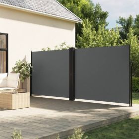 Retractable Side Awning – Anthracite 63" x 393.7"