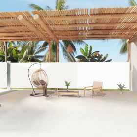 Retractable Side Awning Cream 70.9"x472.4"