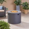 31" Round MGO Propane Fire Pit – 40,000 BTU with Built‑In Tank Storage