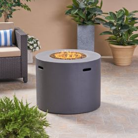 31" Round MGO Propane Fire Pit – 40,000 BTU with Built‑In Tank Storage